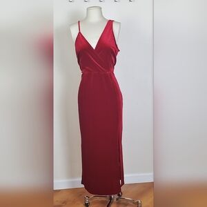 Elegant Red Velvet Dress • XL •